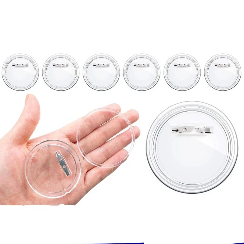 30pcs acrylic blank badge pin  – обзор и цена Button Badge Blank