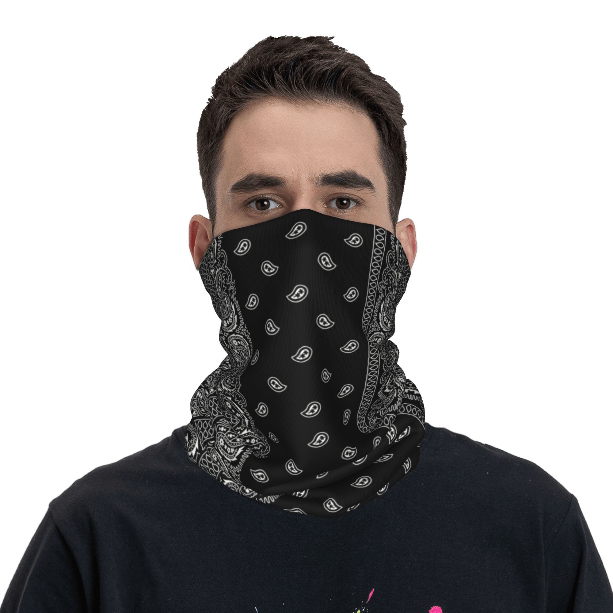Custom Black And White Paisley – обзор и цена Bandana Blank White