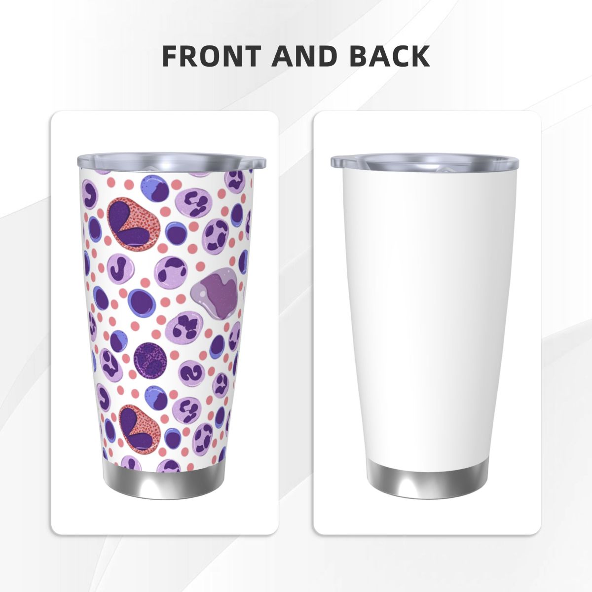 Large White Blood Cell Pattern – обзор и цена Tumbler 20Oz White