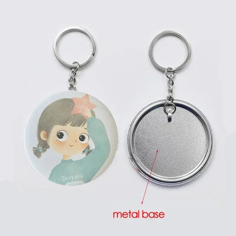100PCS 44mm 58mm Keychains Bad – обзор и цена Button Badge Blank