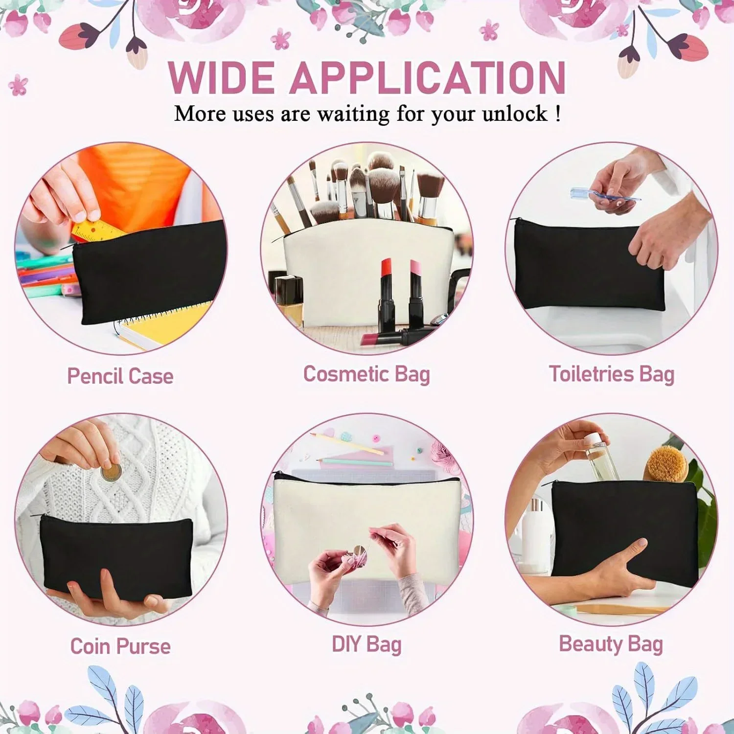 20pcs Sublimation Blank Makeup – обзор и цена Tote Bag Sublimation