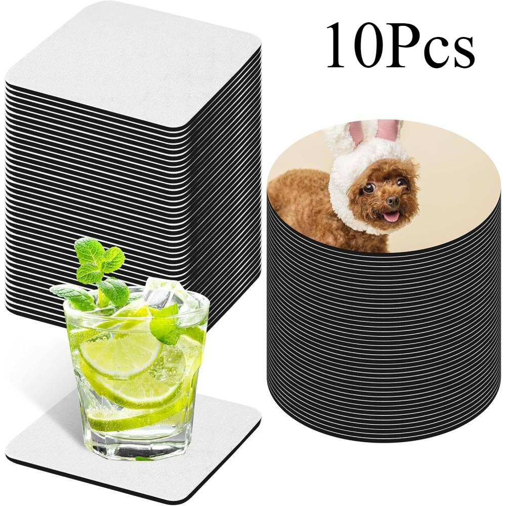 10 Pcs Sublimation Coasters Bl – обзор и цена Coaster Sublimation Blank