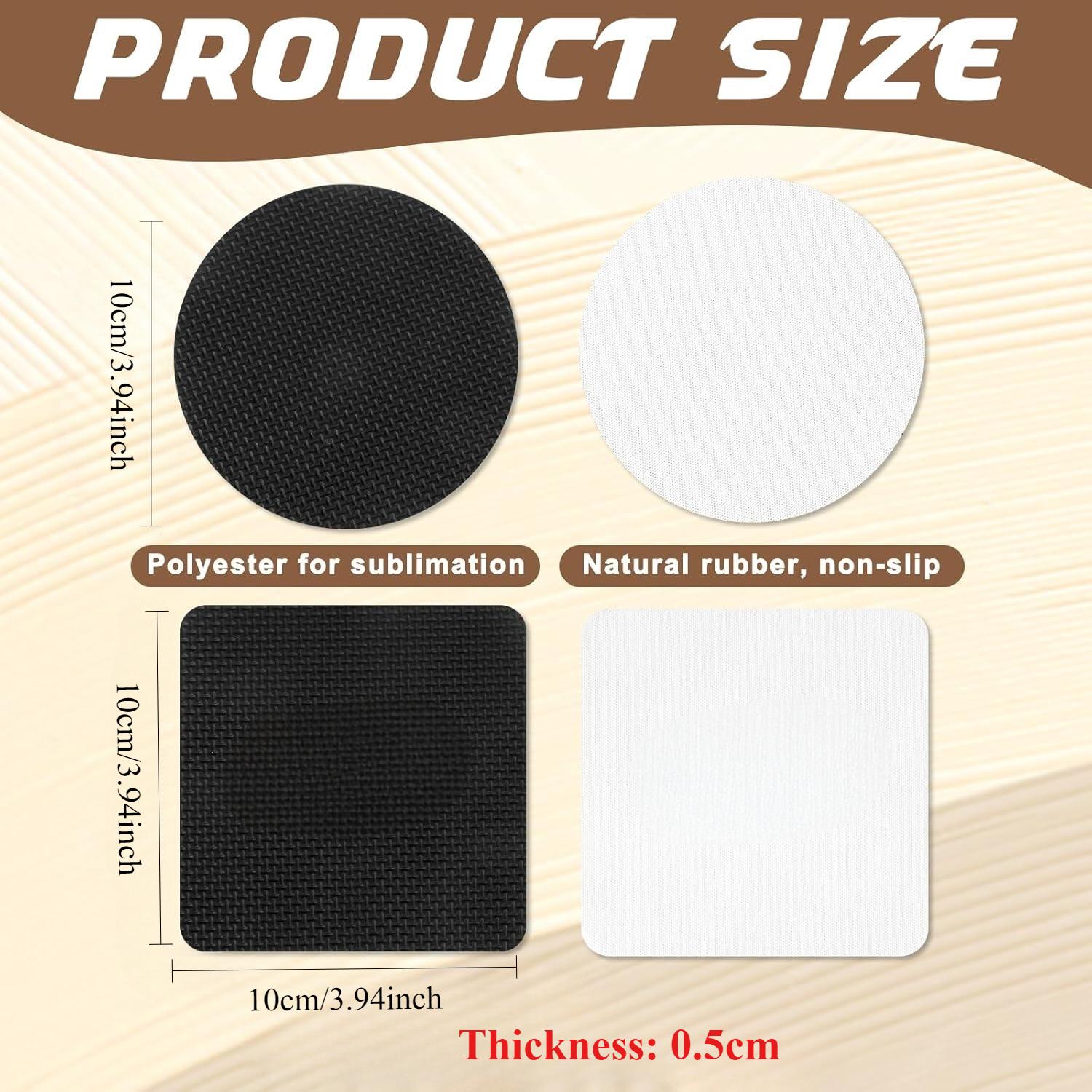 10 Pcs Sublimation Coasters Bl – обзор и цена Coaster Sublimation Blank