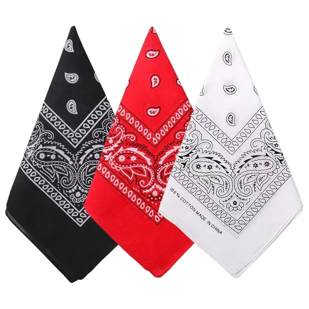 Hip Hop Cowboy Paisley Scarf L – обзор и цена Bandana Blank White