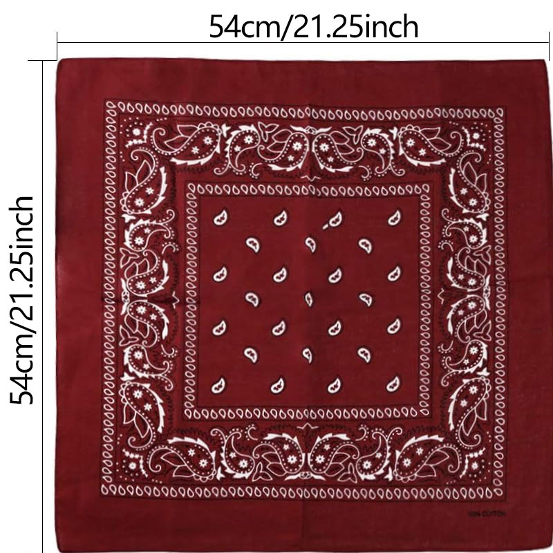 Hip Hop Cowboy Paisley Scarf L – обзор и цена Bandana Blank White