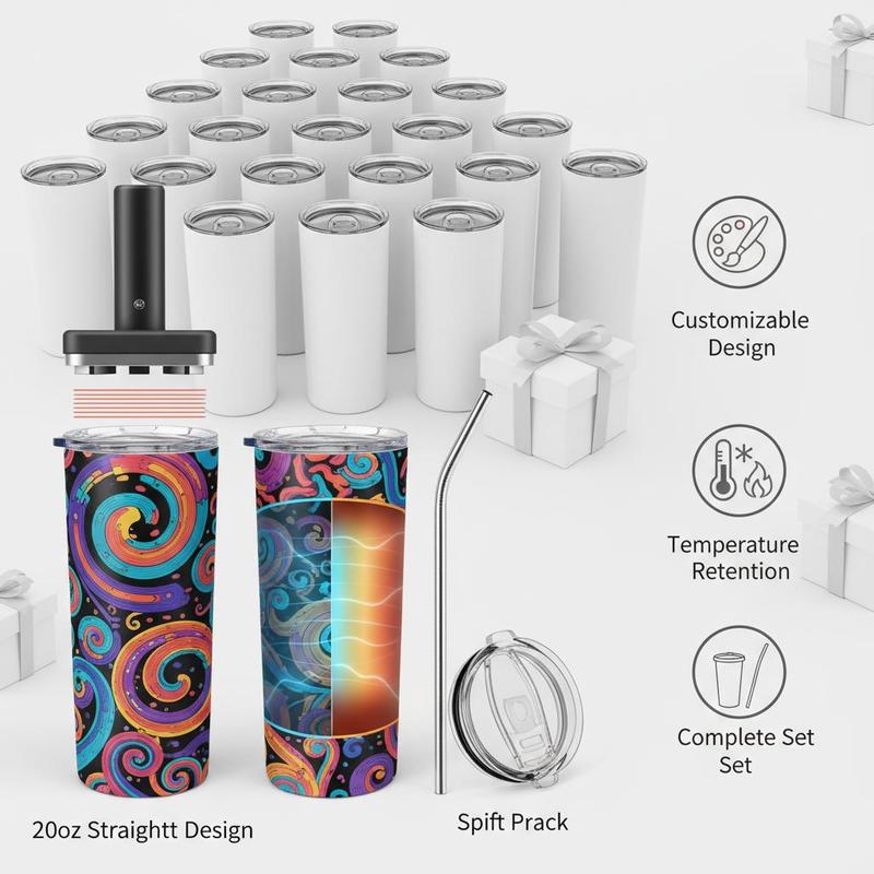 16 Pack Sublimation Insulated  – обзор и цена Tumbler 20Oz White