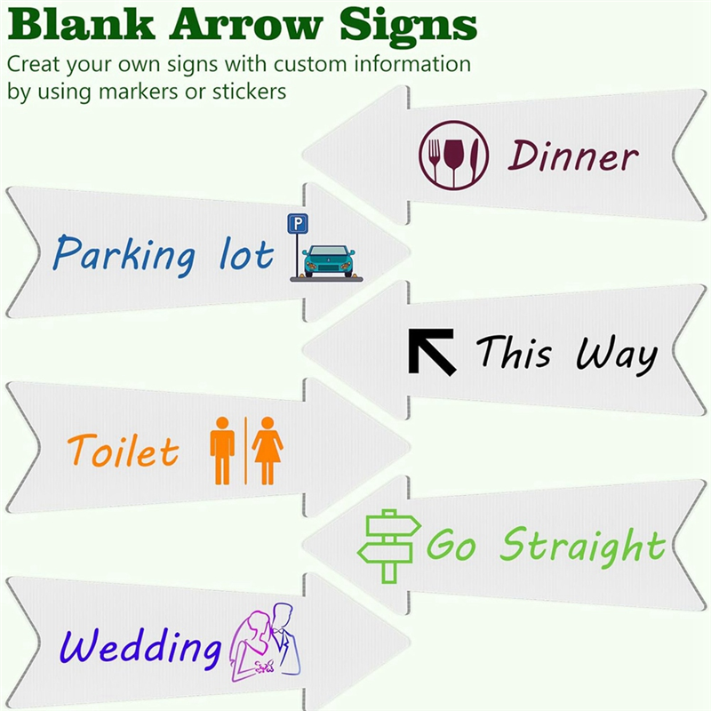 HRBAJ-Directional Arrows Signs – обзор и цена Yard Sign Blank
