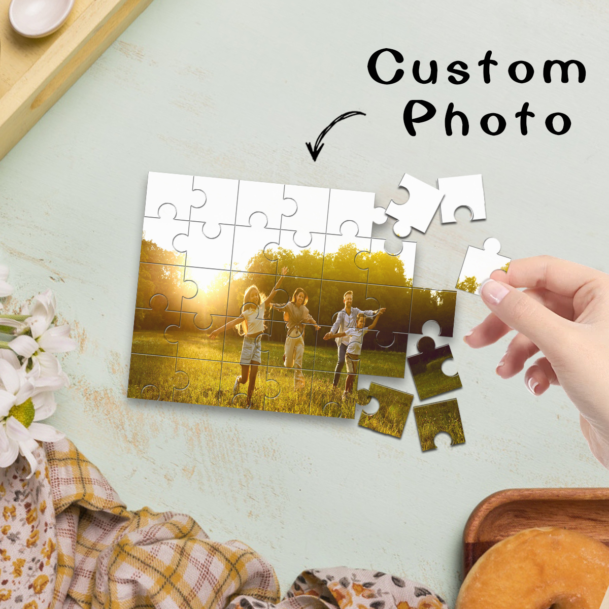 1pc Custom Photo Single Portra – обзор и цена Puzzle Blank White