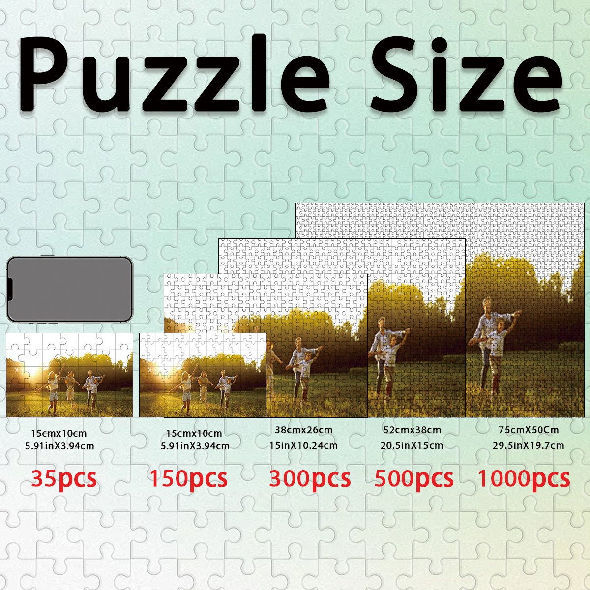 1pc Custom Photo Single Portra – обзор и цена Puzzle Blank White