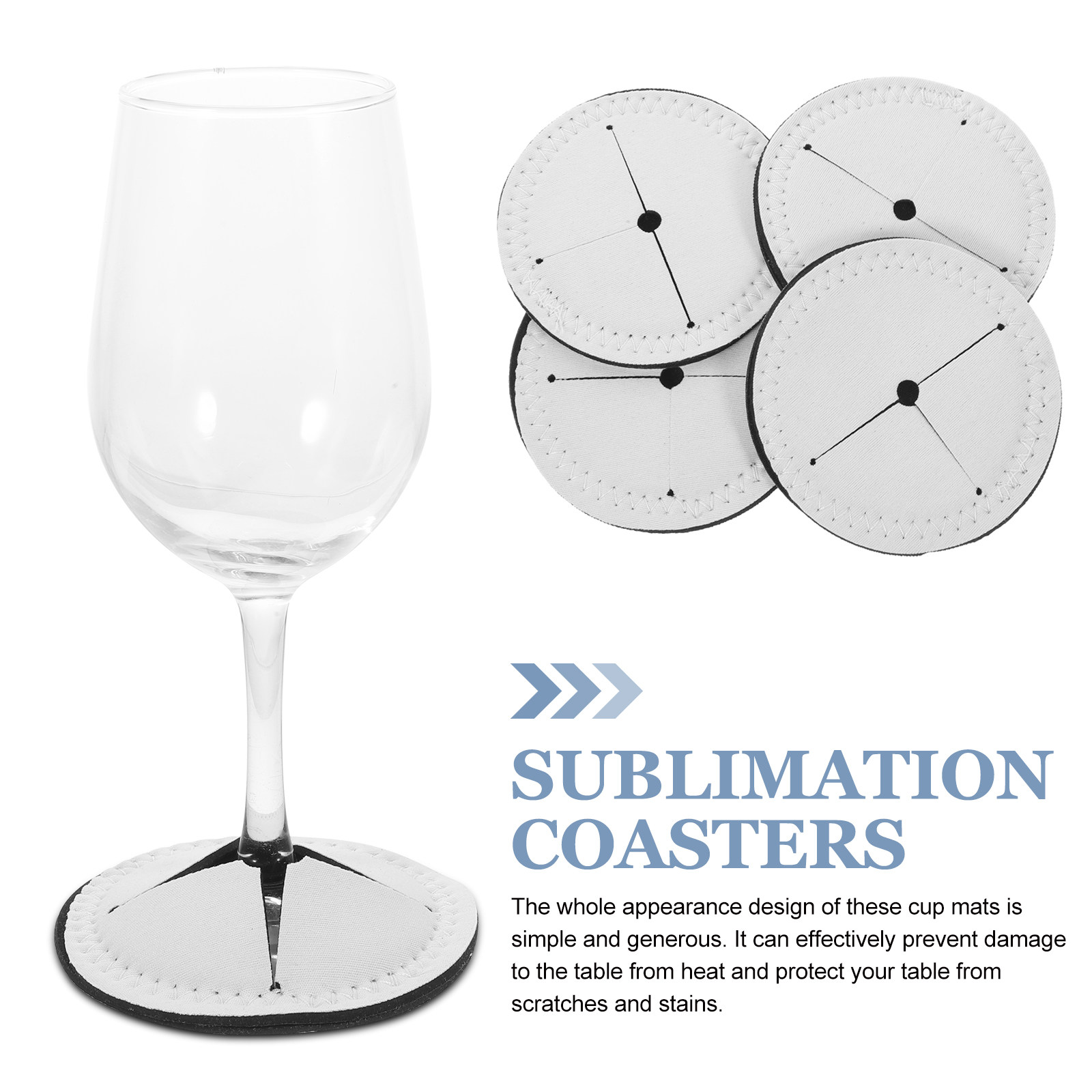 4Pcs Red Wine Cup Coasters Hea – обзор и цена Coaster Sublimation Blank