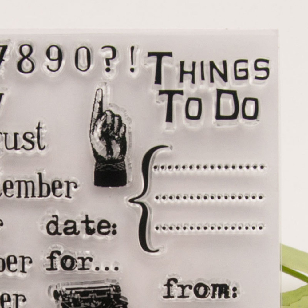 Calendar Date Silicone Stamp C – обзор и цена Photo Acrylic Block