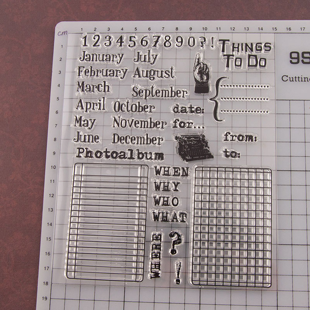 Calendar Date Silicone Stamp C – обзор и цена Photo Acrylic Block