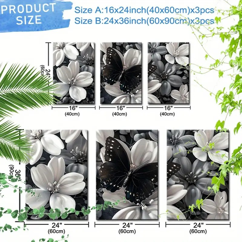 Framed Set of 3 Canvas Wall Ar – обзор и цена Canvas Wrap Ready