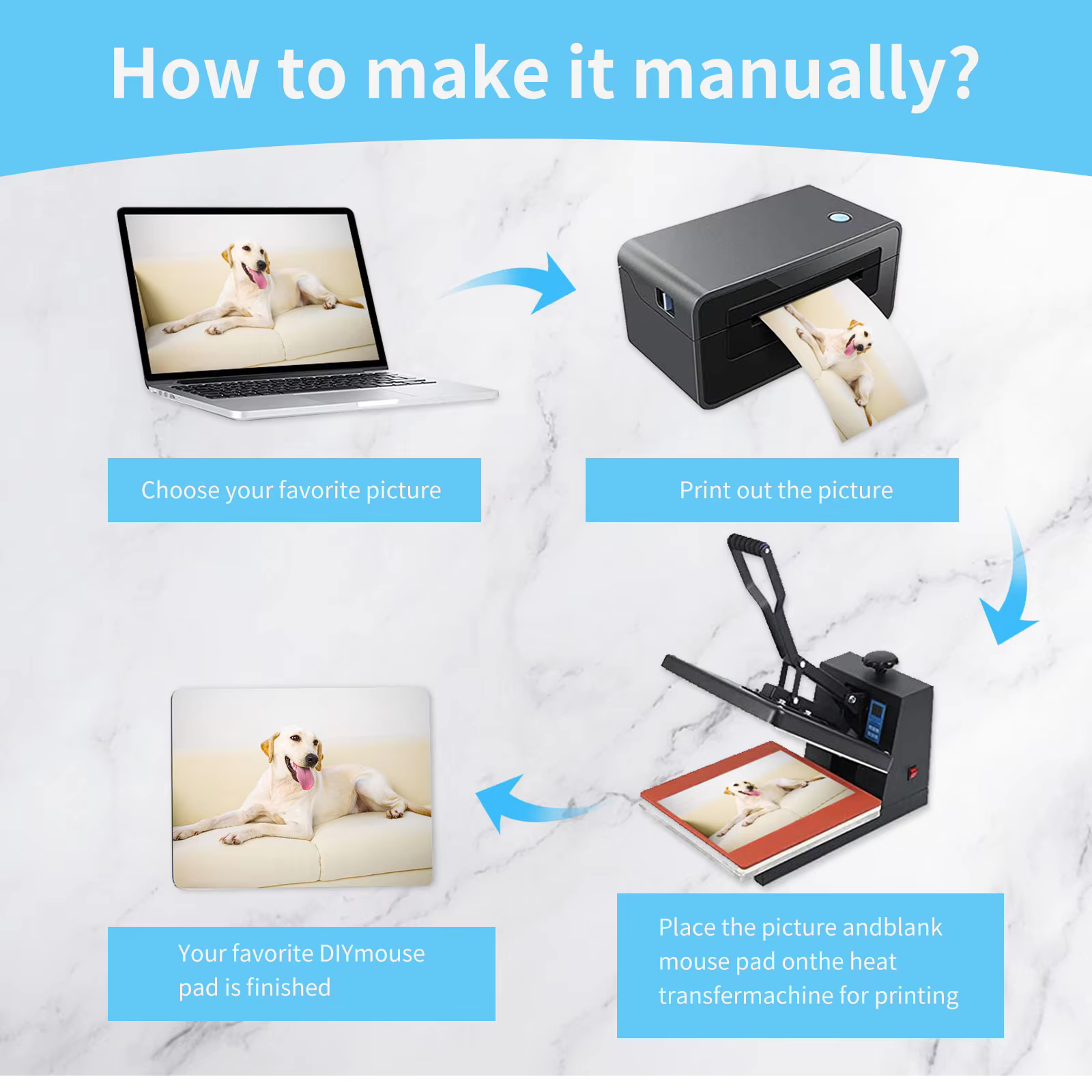1 Pc Sublimation Mouse Pad Bla – обзор и цена Mouse Pad Blank Sublimation