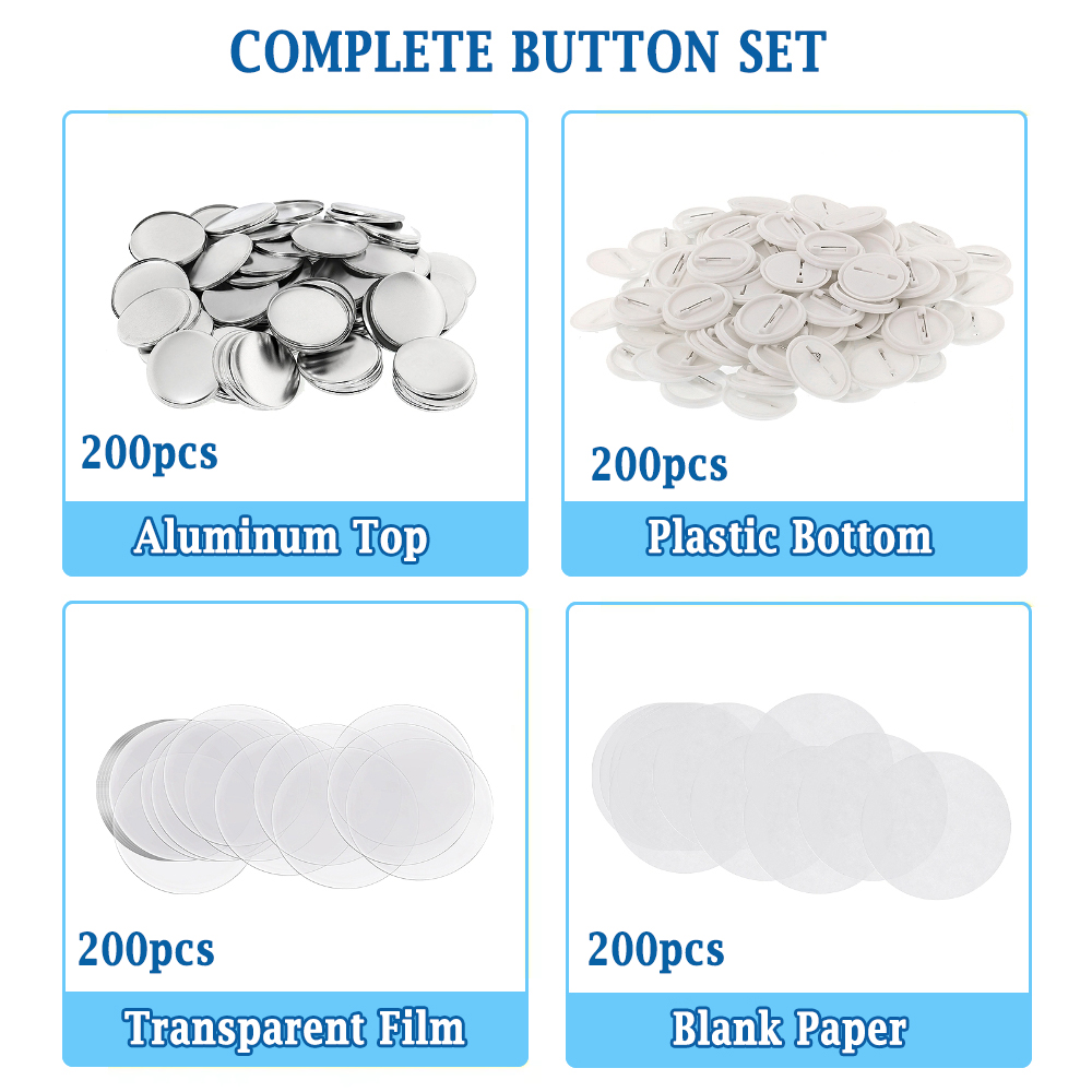 200pcs DIY Round Badge Making  – обзор и цена Button Badge Blank