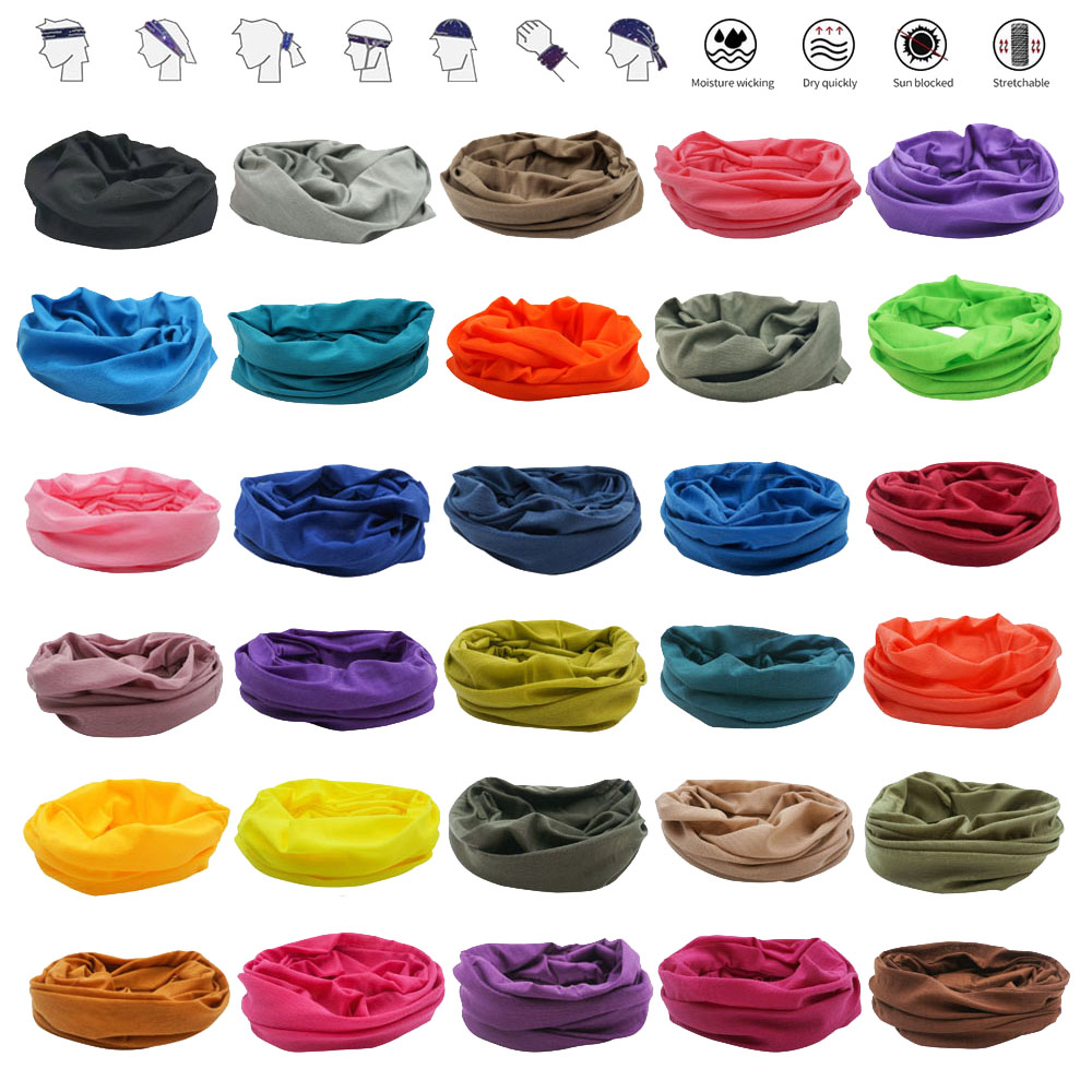 55 Solid Colors Outdoor Sports – обзор и цена Bandana Blank White