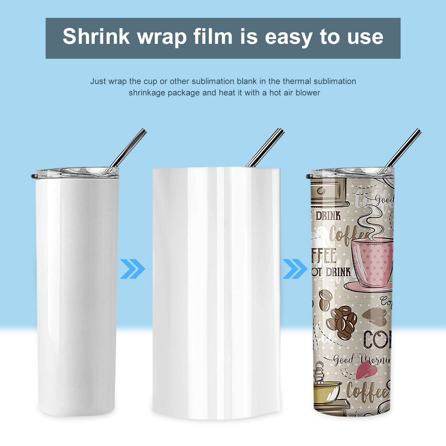 AEE3-30Pcs Sublimation Shrink  – обзор и цена Sublimation Mug White