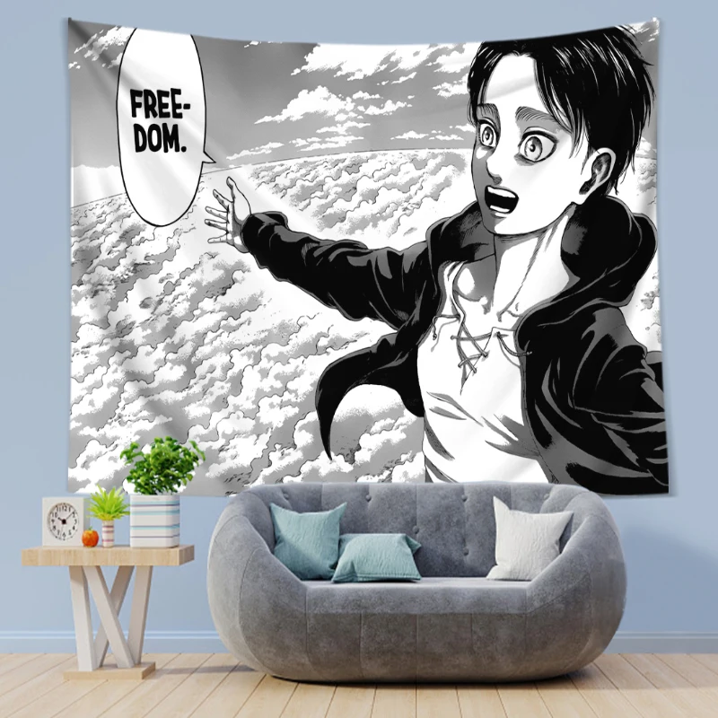 Eren Yeager Freedom Manga Post – обзор и цена Canvas Wrap Ready