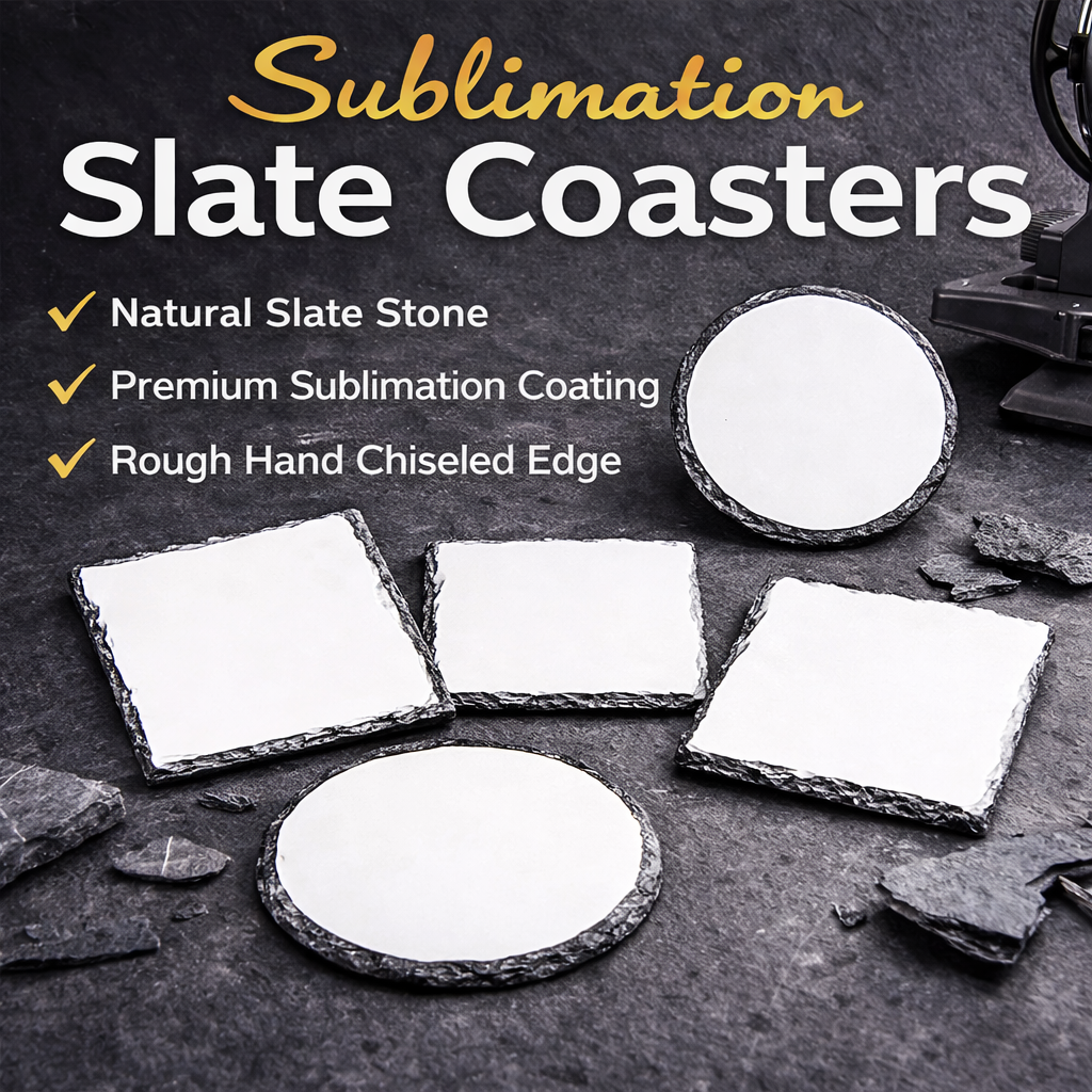 Round Sublimation Slate Coaste – обзор и цена Coaster Sublimation Blank