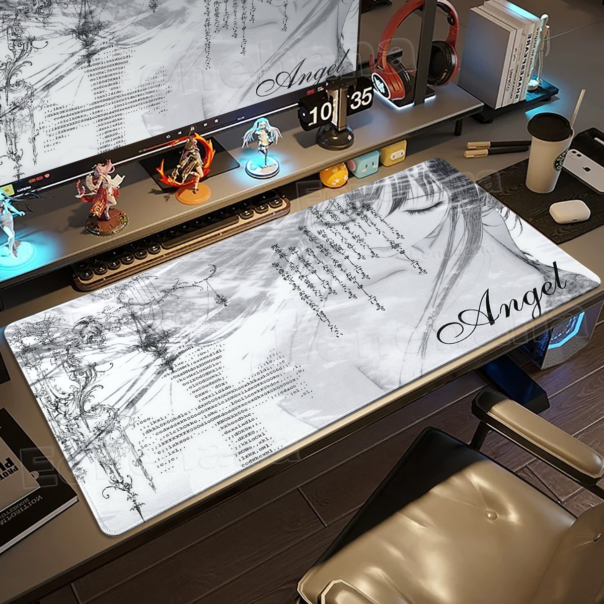 Black White Angel Mouse Pad La – обзор и цена Mouse Pad Blank Sublimation
