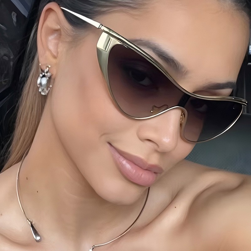 Rimless Y2K Style Sunglasses R – обзор и цена Metal Photo Panel