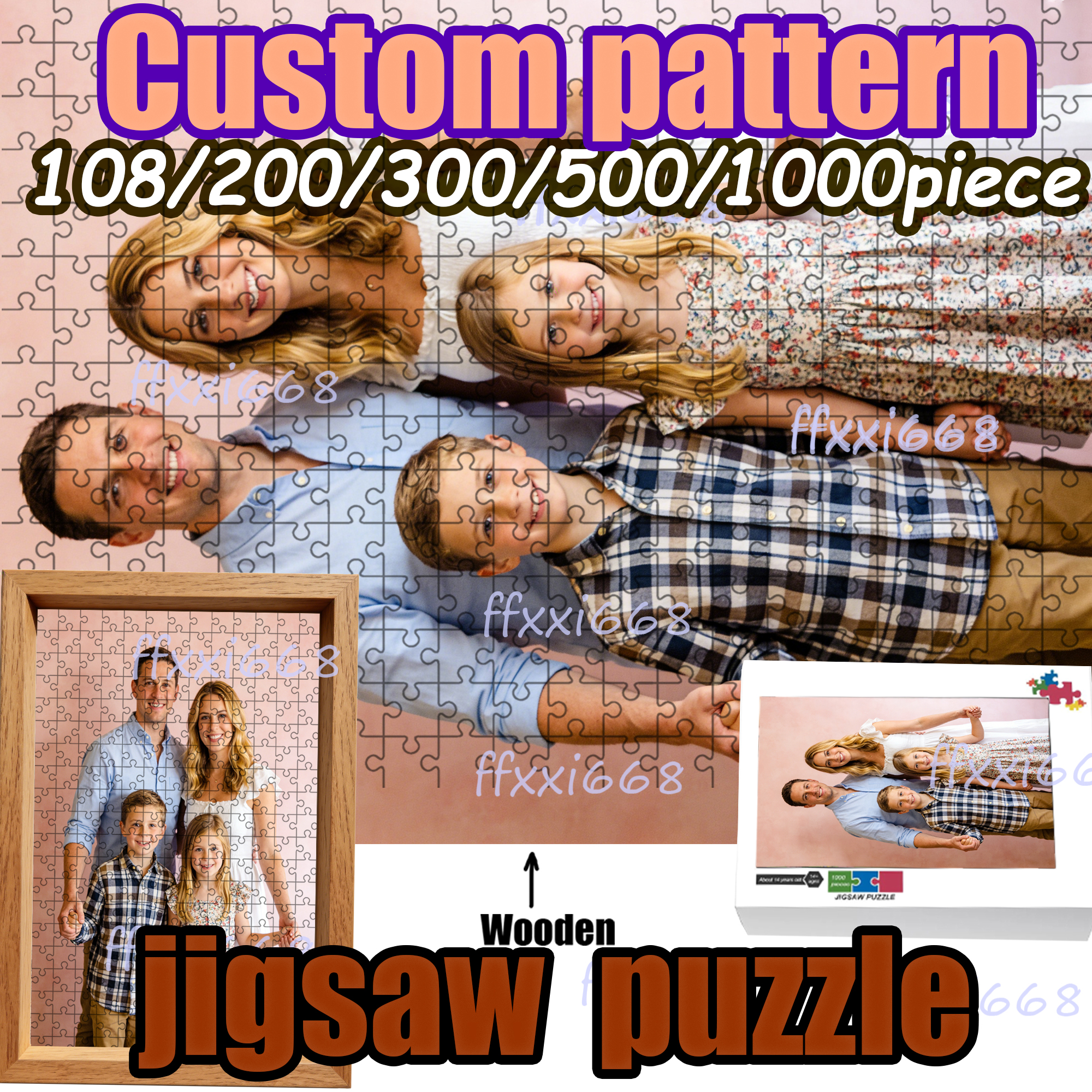 Custom 108/200/300/500/1000pie – обзор и цена Puzzle Blank White