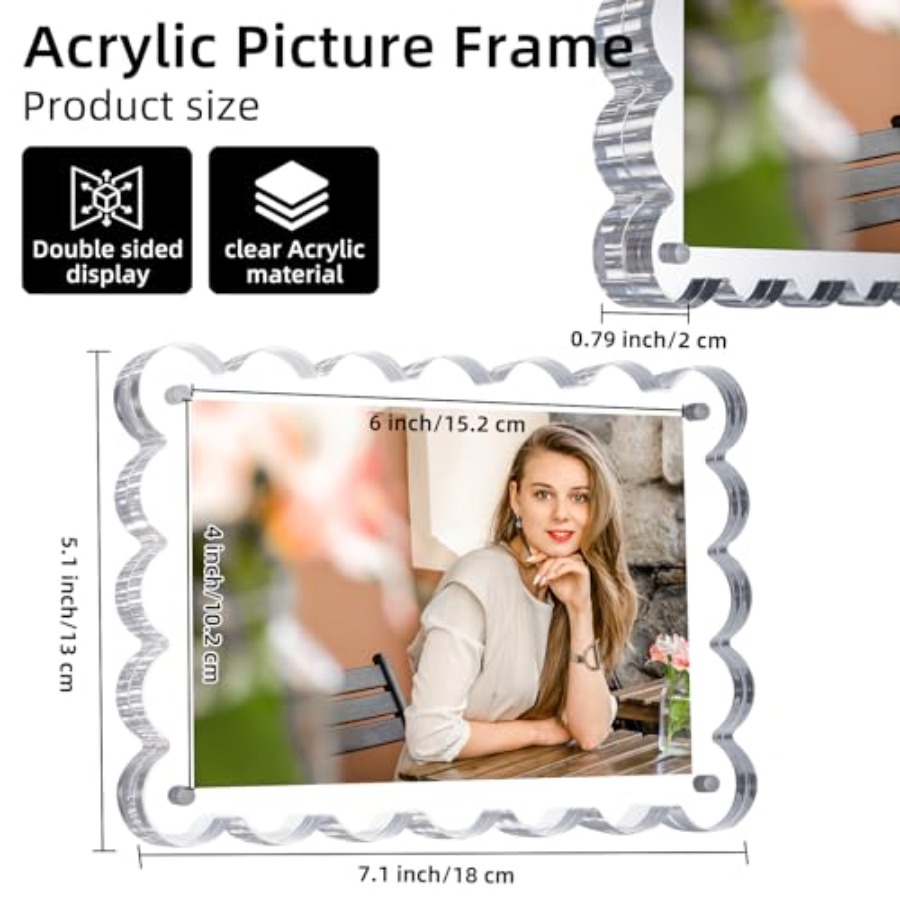 3 Pack Acrylic Picture Frame.  – обзор и цена Photo Acrylic Block