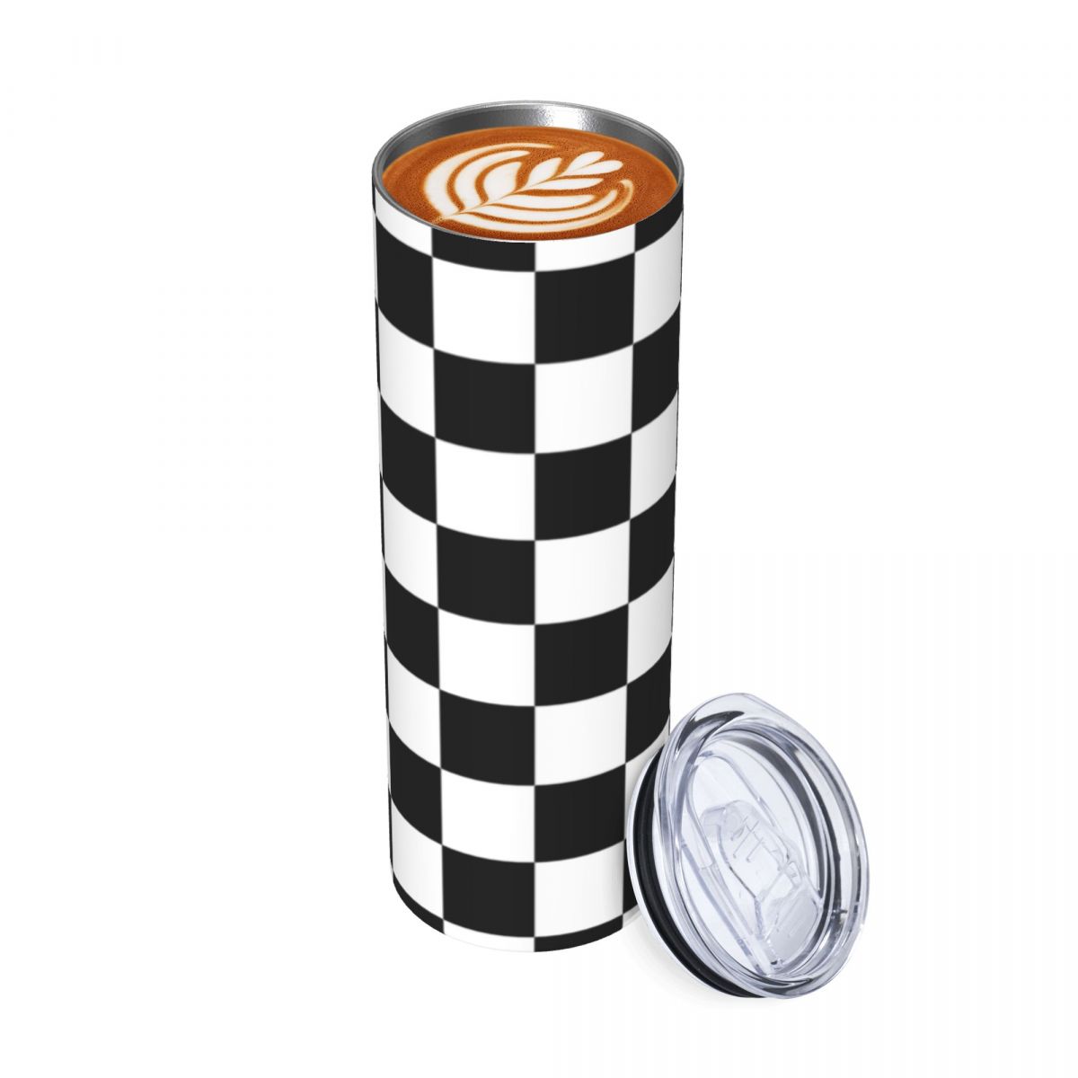 Black And White Checkerboard S – обзор и цена Tumbler 20Oz White