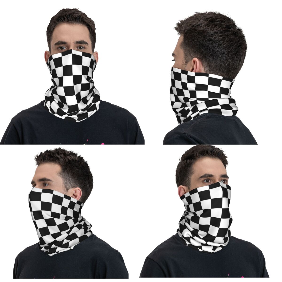 Black And White Checkered Band – обзор и цена Bandana Blank White