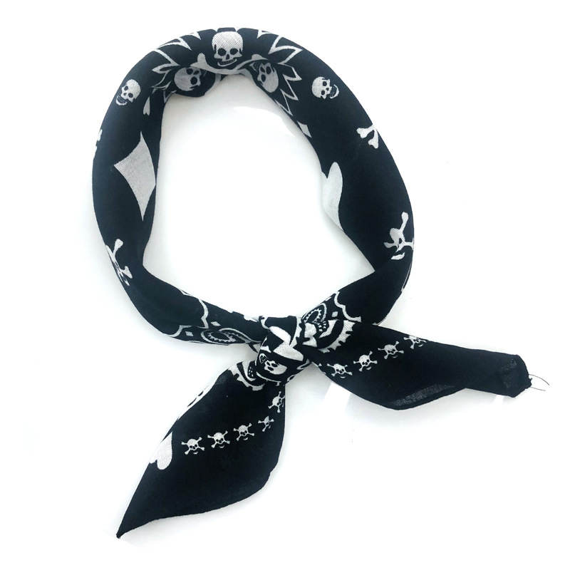55cm White Black Red Skull Pok – обзор и цена Bandana Blank White