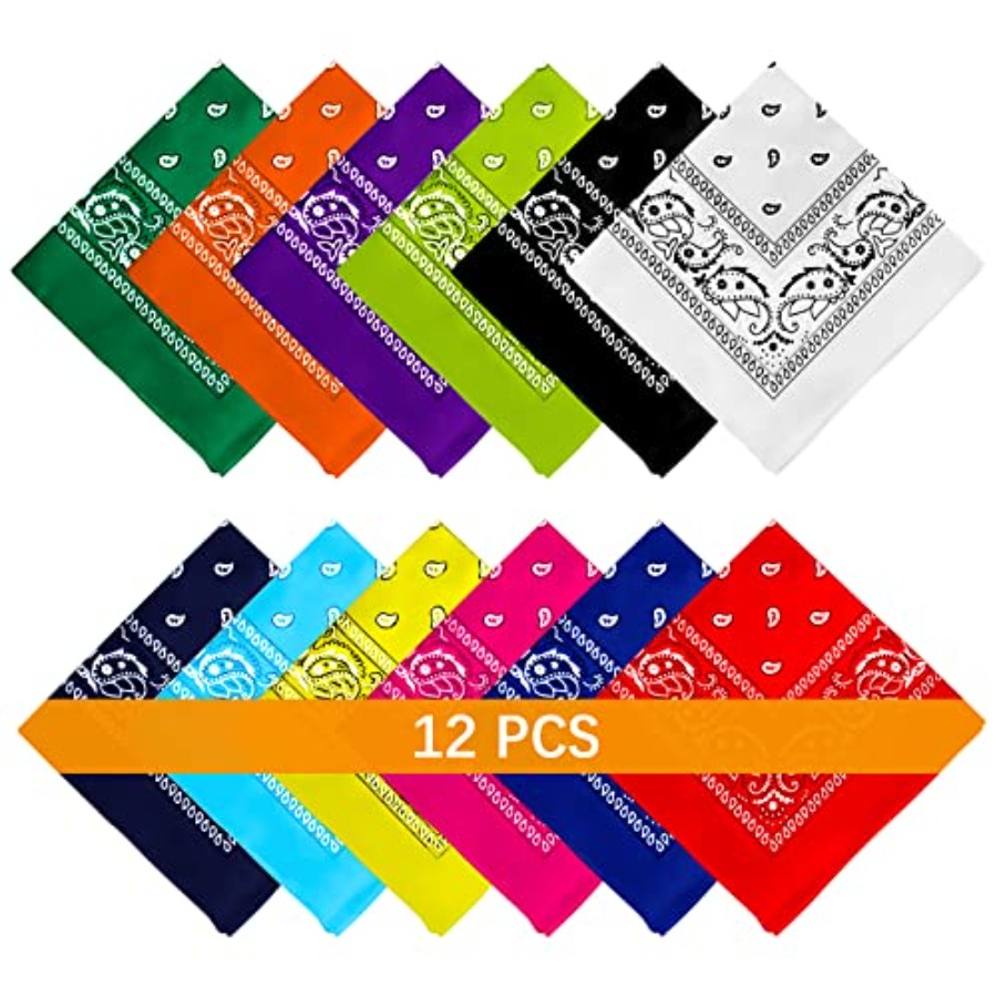12- Bandanas for Men Women Pai – обзор и цена Bandana Blank White
