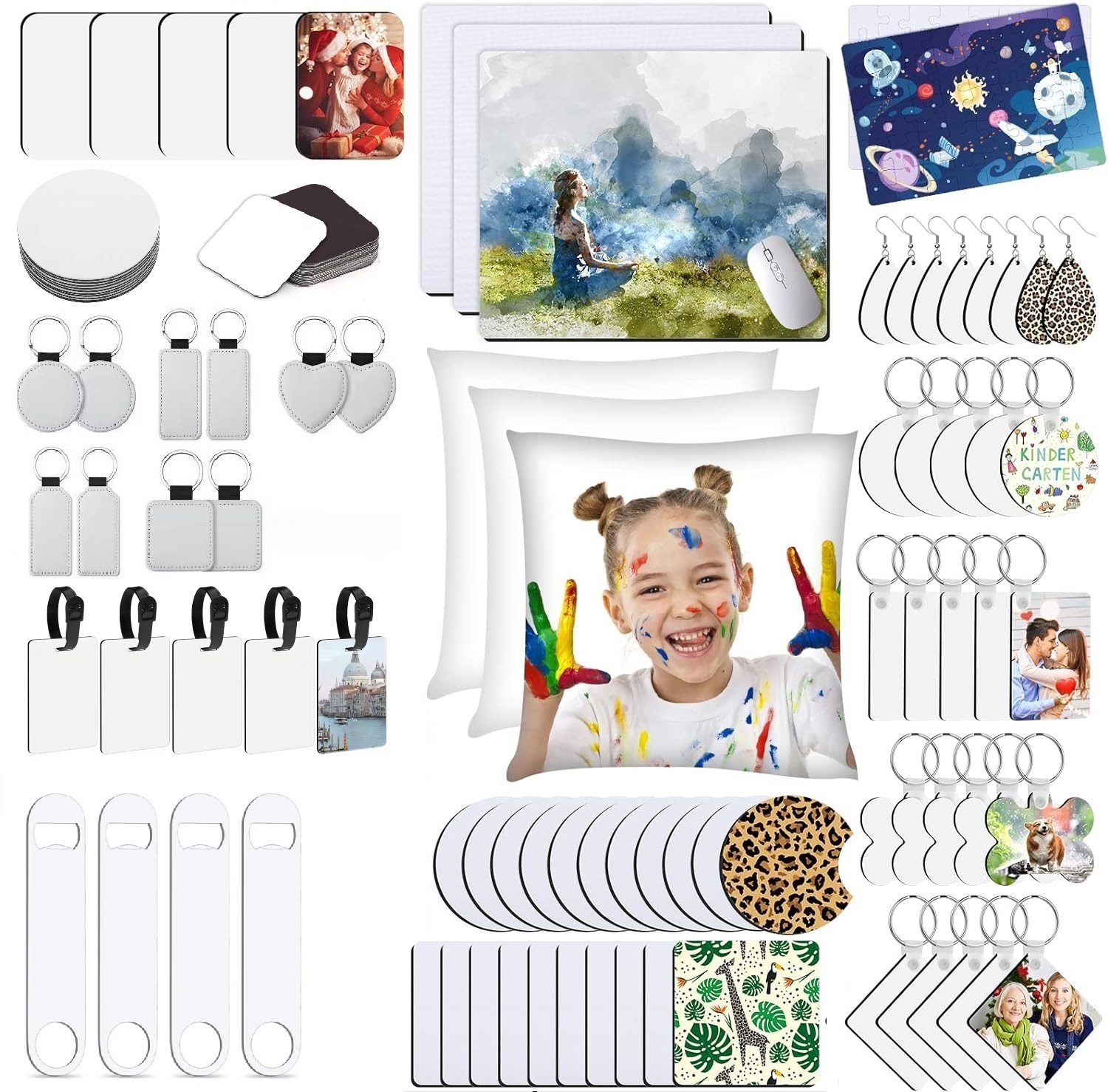 90pcs  Sublimation Blank Start – обзор и цена Coaster Sublimation Blank