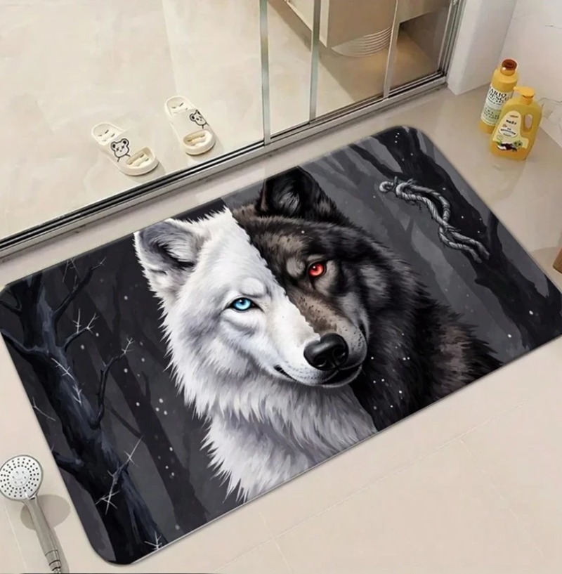 Cool White Wolf Doormat Wildli – обзор и цена Puzzle Blank White