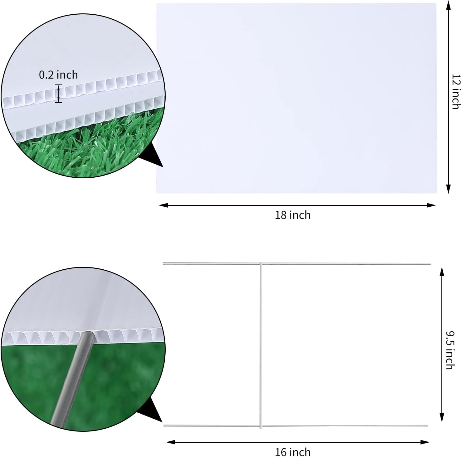 18x12 Inch Blank Yard Signs wi – обзор и цена Yard Sign Blank