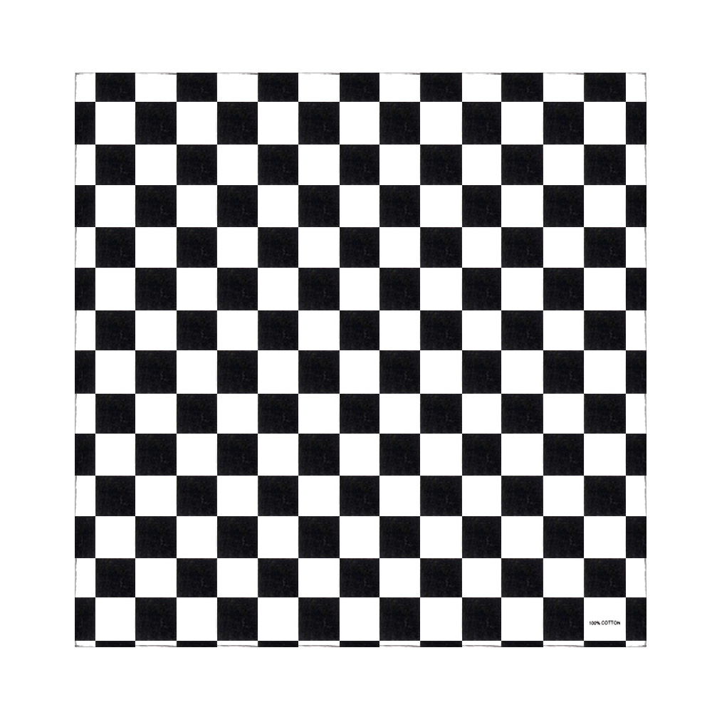 Bandana Checkered Flag Auto Ra – обзор и цена Bandana Blank White