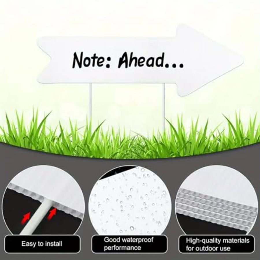 Blank-Arrow-Signs with Stakes  – обзор и цена Yard Sign Blank
