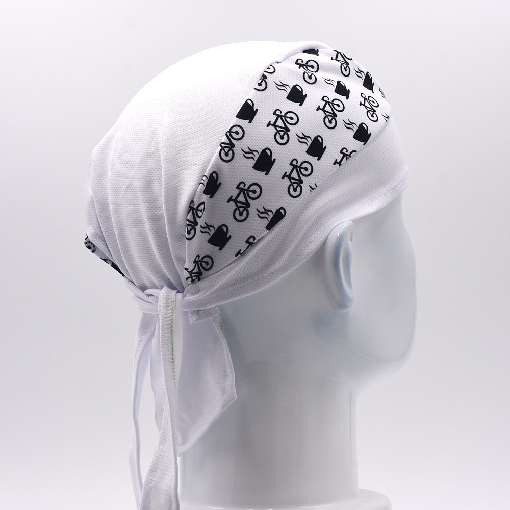 Classic Men White Cycling Cap  – обзор и цена Bandana Blank White