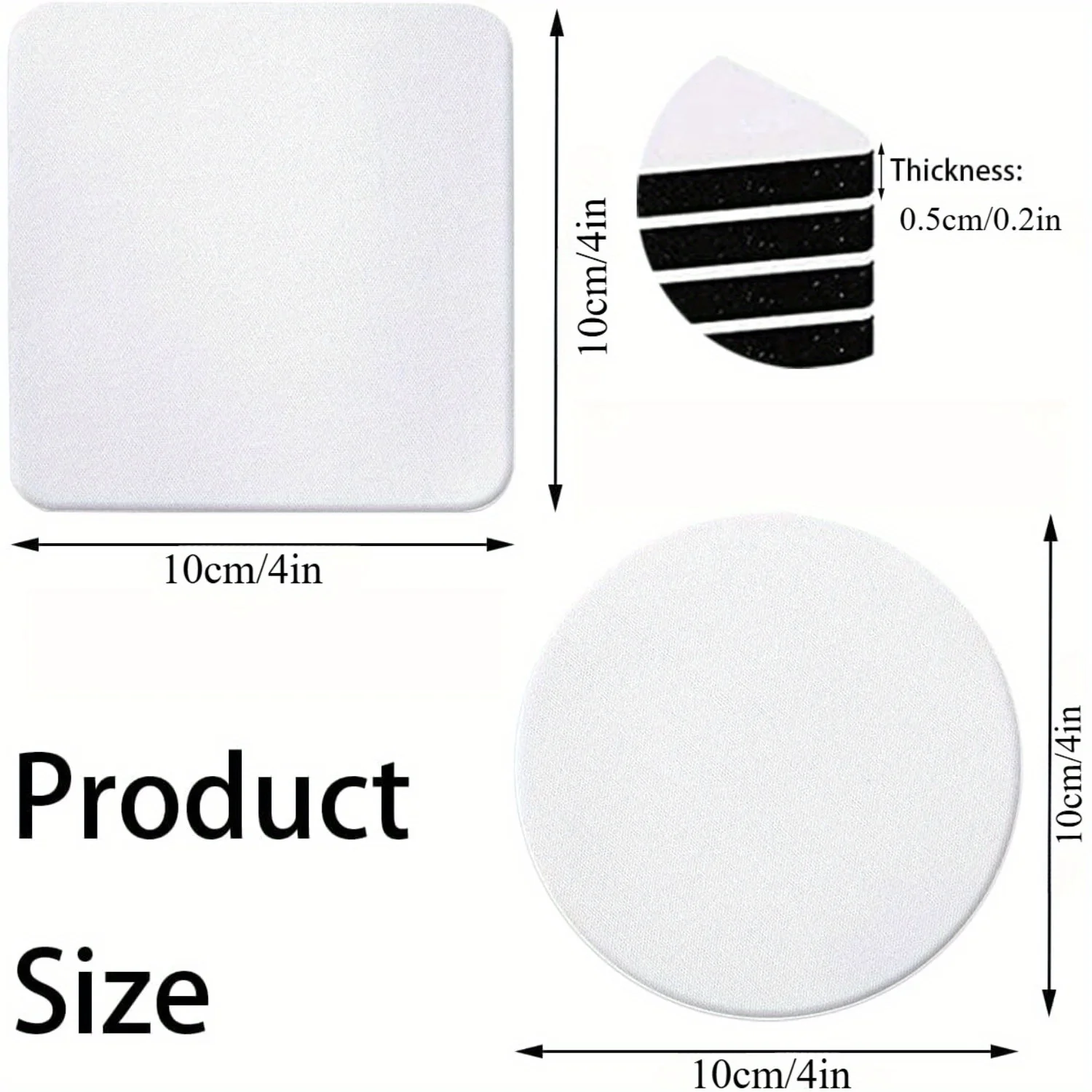 30/50 Pcs Square and Round Sub – обзор и цена Coaster Sublimation Blank