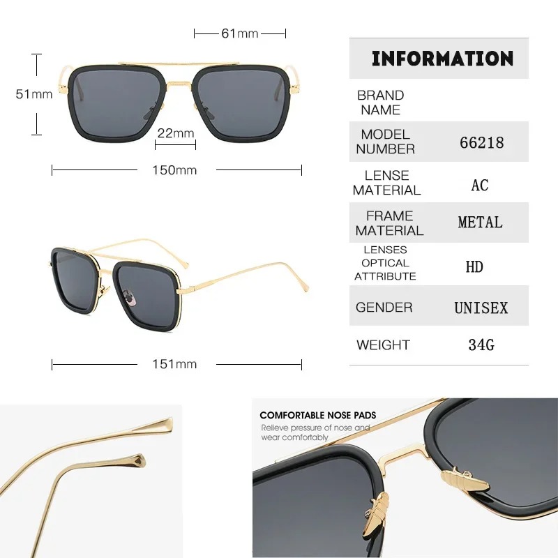 Steam Punk Tony Stark Sunglass – обзор и цена Metal Photo Panel